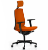 Silla Flexa naranja con cabecero