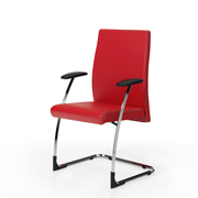 Silla de oficina confidente Neo de Dile Office en rojo