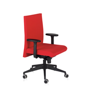 Silla de oficina con ruedas Neo de Dile Office en negro