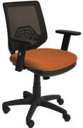 Silla de dirección en tela igníguga RD-936-5 naranja