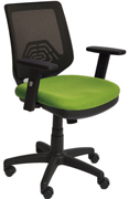 Silla de dirección en tela igníguga RD-936-6 verde