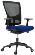 Silla de dirección en tela igníguga RD-937V15-3 azul