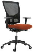 Silla de dirección en tela igníguga RD-937V15-5 naranja