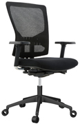 Silla de dirección en tela igníguga RD-937V15-4 negra