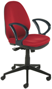 Silla de oficina en tela igníguga RD-939-2 roja