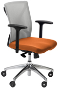 Silla de dirección en tela igníguga RD-949V15-5 naranja