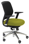 Silla de dirección en tela igníguga RD-996V15-6 verde