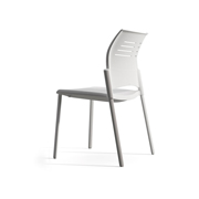 Silla confidente Spacio blanca para envío Express
