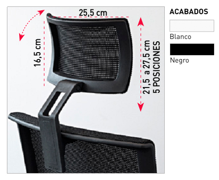 Regulación lumbar en la silla Stay