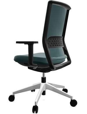 Silla de oficina con asiento tapizado Stay Actiu Serie 20