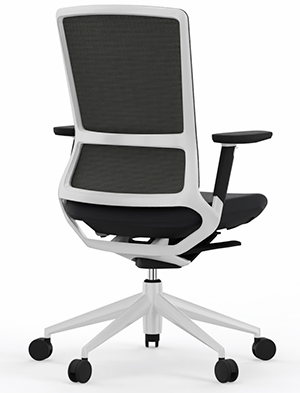 Silla de oficina ergonómica con asiento y respaldo tapizados en varios colores TNK Flex Actiu
