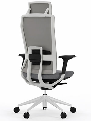 Silla de oficina ergonómica con asiento y respaldo tapizados en varios colores TNK Flex Actiu