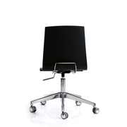 Silla Top de Dile Office negra con ruedas