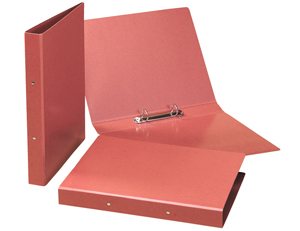 Carpeta de anillas cartón cuero