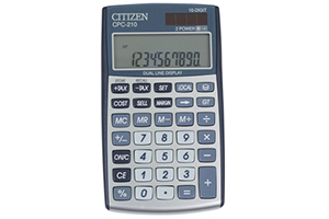 Calculadora de bolsillo de 10 dígitos Citizen CPC-210