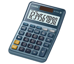 Calculadora de sobremesa Casio MS-100TER de 10 dígitos
