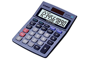 Calculadora de sobremesa Casio MS-100TER de 10 dígitos