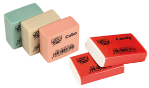 Gomas de borrar Fixo Eraser Cubo y Candy