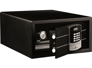 Caja fuerte de seguridad de lujo para hotel HS 910 Luxe negra