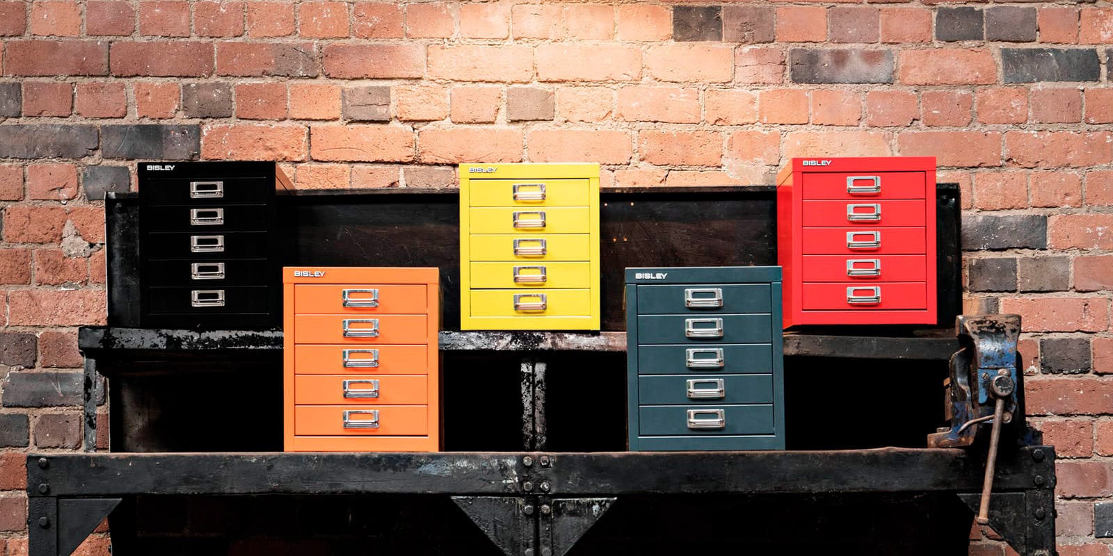 Multigavetas de colores Bisley