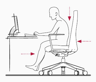 Altura regulable en sillón Cron