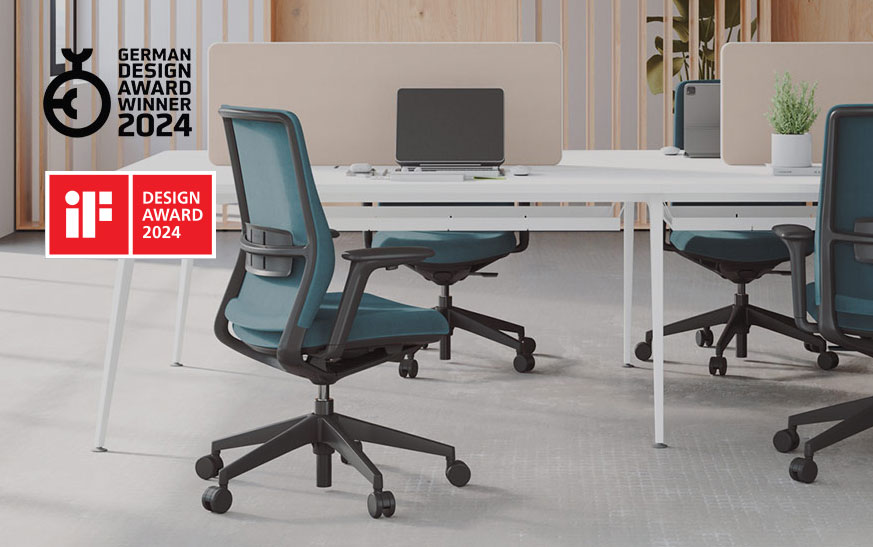 La A+S Work no solo redefine la ergonomía, sino que también ha sido reconocida con los prestigiosos IF Design Award y German Design Award 2024. Un diseño innovador, evaluado por expertos internacionales, que combina estilo y confort para transformar tu forma de trabajar.