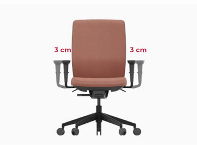 Brazos 2D regulables en anchura de la silla Trim