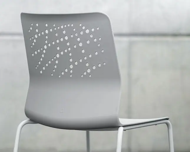 Respaldo en gris de la silla Urban Block