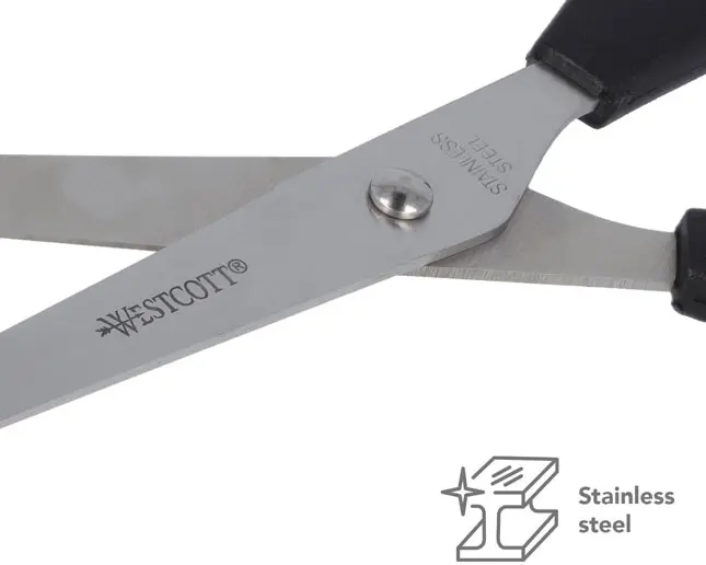 Tijeras Westcott con hojas de acero inoxidable para uso profesional