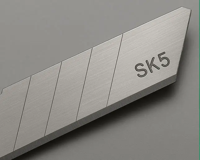 Cuchilla de 9 mm acero SK5 para corte de precisión en entornos profesionales
