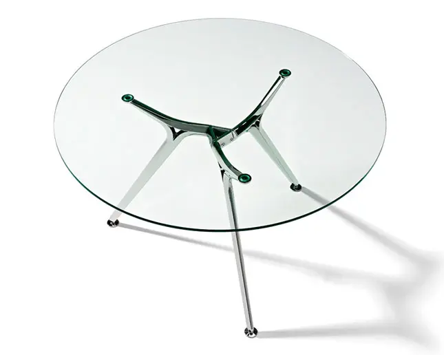 Mesa Arkitek auxiliar de cristal