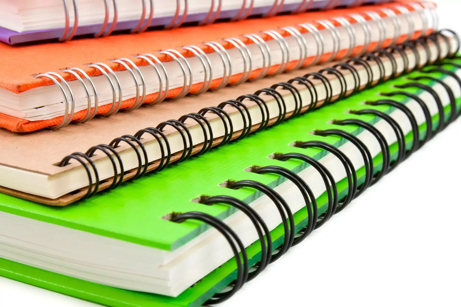 Encuadernación con wire metálico de doble espiral