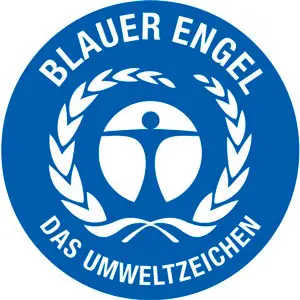 Destructora HSM Securio con certificado de eficiencia energética Ángel Azul