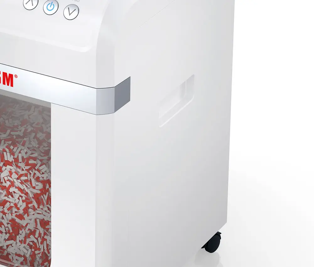 Asas laterales para transporte cómodo en destructora de documentos profesional HSM Autofeed X200