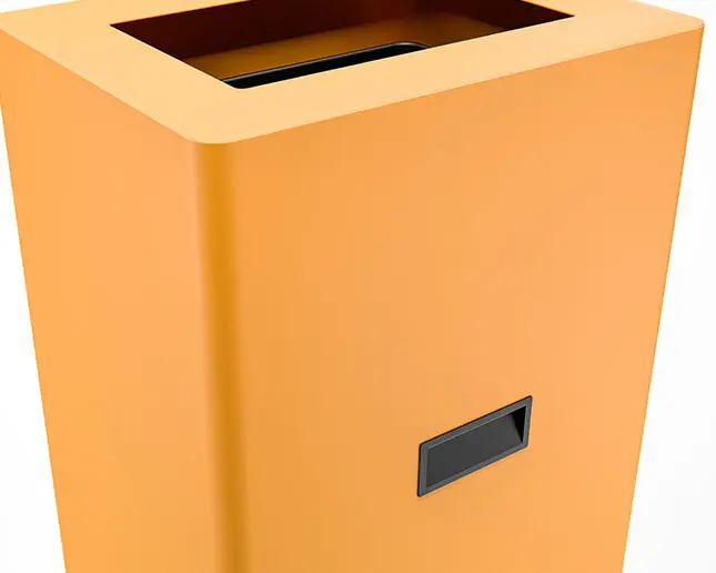 Asas en papelera Basilea amarilla