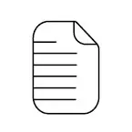 Pictograma papel para papelera de reciclaje