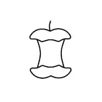 Pictograma orgánico para papelera de reciclaje