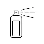 Pictograma spray para papelera de reciclaje