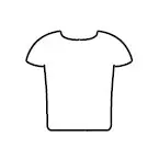 Pictograma camiseta para papelera de reciclaje