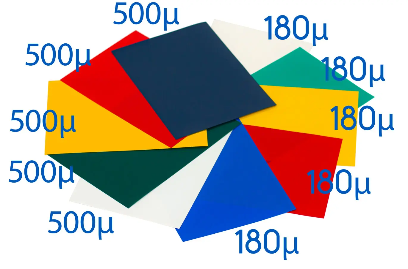 Tapas de plástico opaco de colores