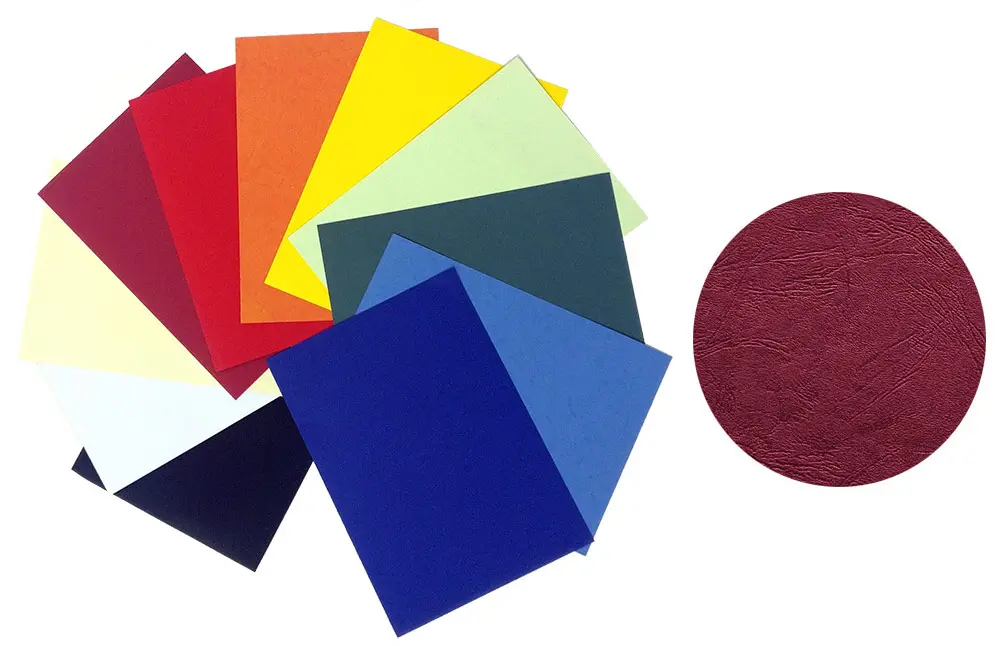 Tapas fáciles de perforar de cartulina imitación piel