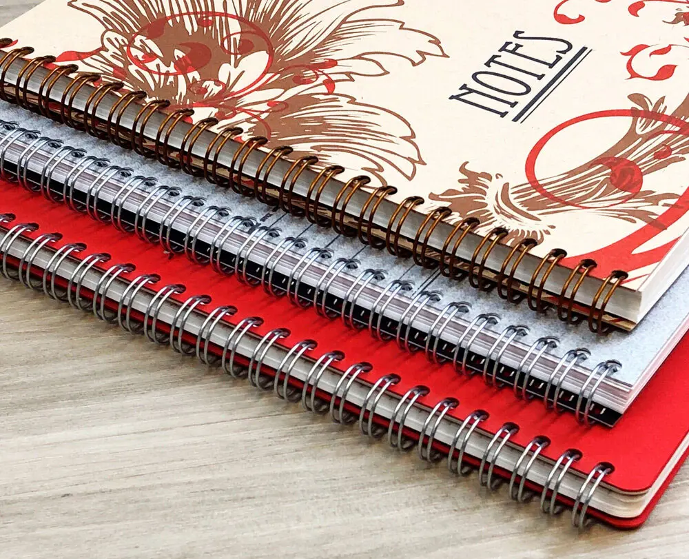 Wire-o en acabado plata y oro