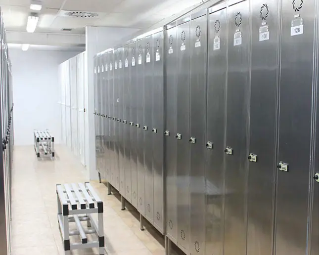taquillas metálicas vestuario profesional acero inoxidable con ventilación y cerradura