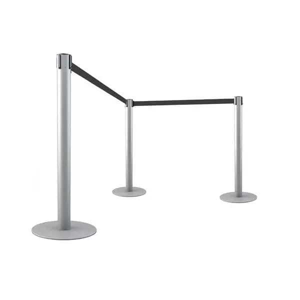 Postes separadores con cinta extensible