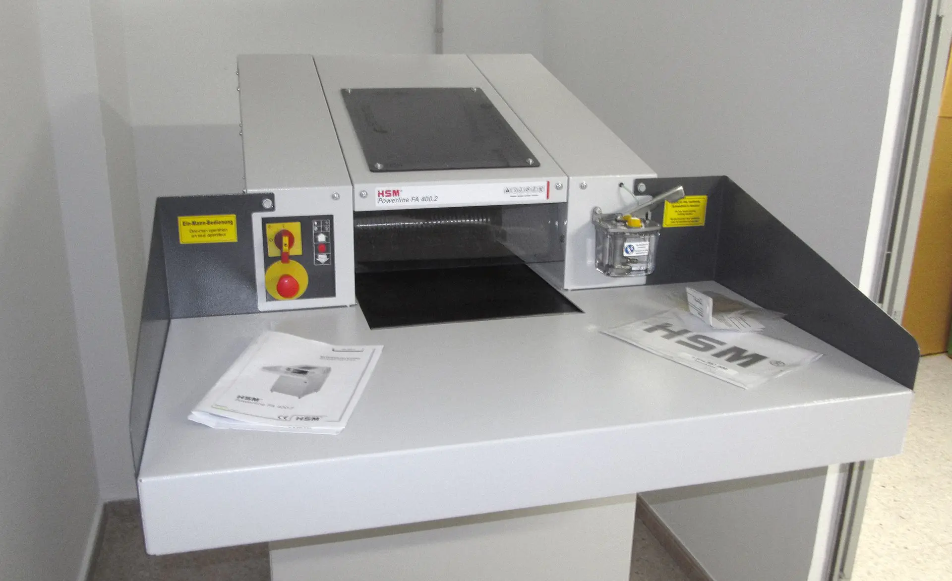 Destructora HSM Powerline FA400.2 instalada por Asturalba