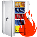 Armarios ignífugos de alta seguridad para proteger documentos, datos y objetos valiosos frente al fuego, la humedad y el robo
