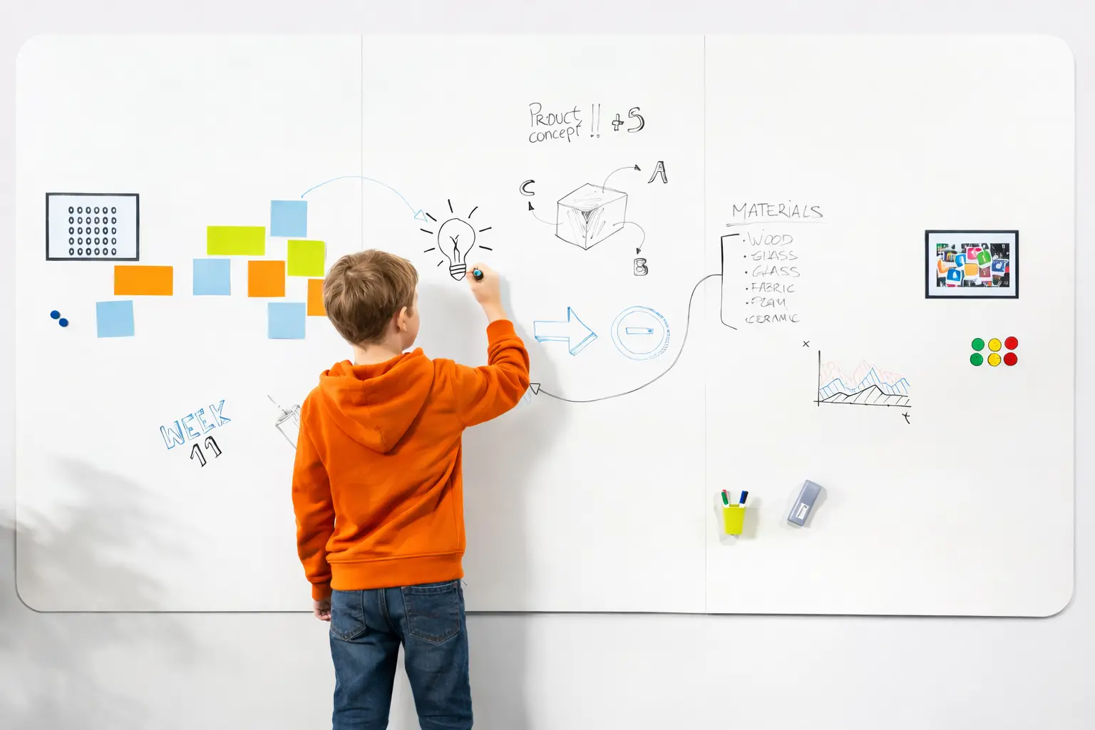 Pizarras blancas, verdes, murales, digitales con ruedas o de corcho para mejorar la comunicación visual en centros educativos y oficinas