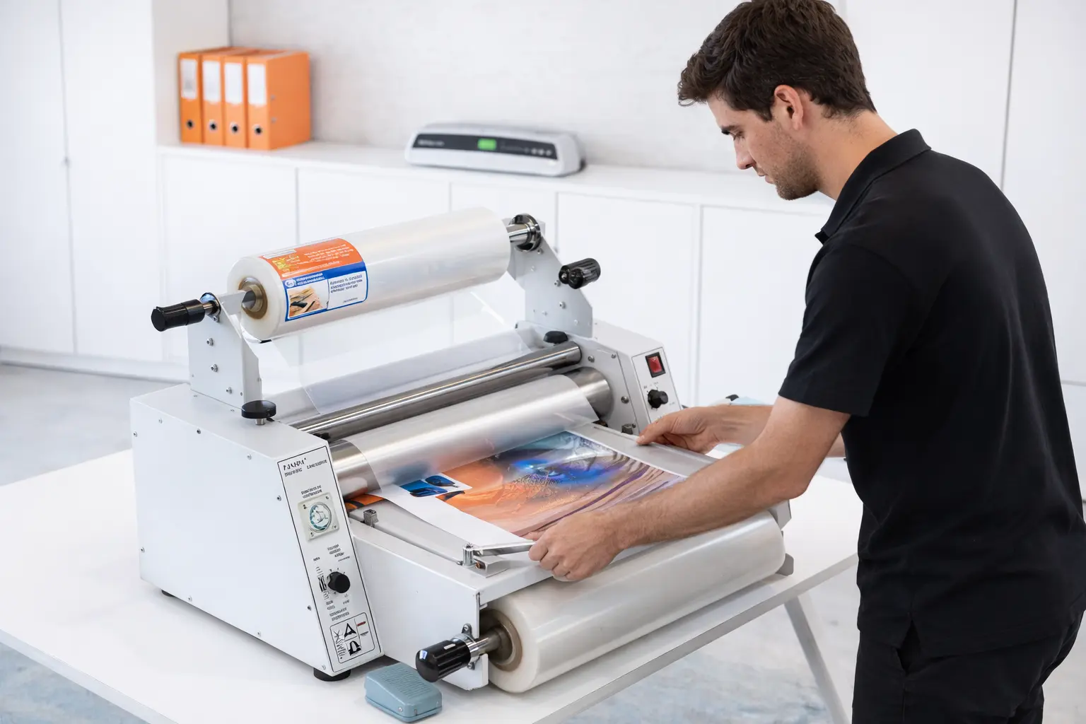 Laminación con bobinas de plástico para imprentas