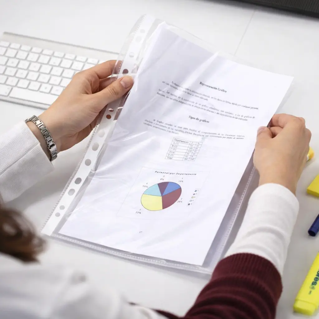 Guarda y protege documentos en fundas y dossier