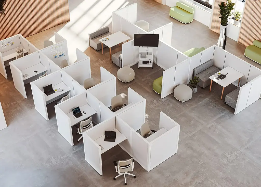 Configuración de espacios de trabajo con sistemas modulares